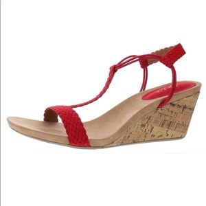 Style & Co  MULAN 3 WOMENS FAUX SUEDE STRAPPY WEDGE SANDALS Size 6 M